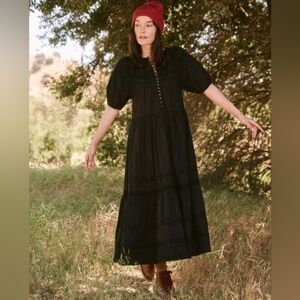 The GREAT. the Picturesque dress in black, 3 ( large )